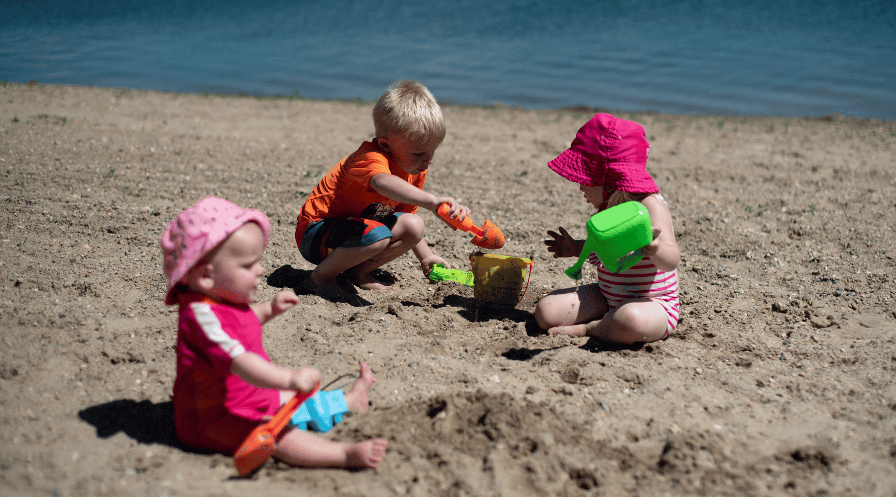 kids playing in sand